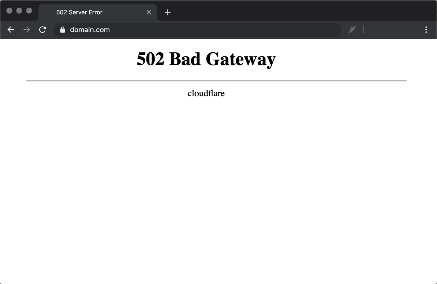 WordPress 502 Bad Gateway