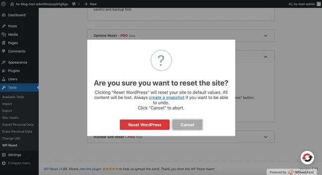 How to Reset WordPress Site