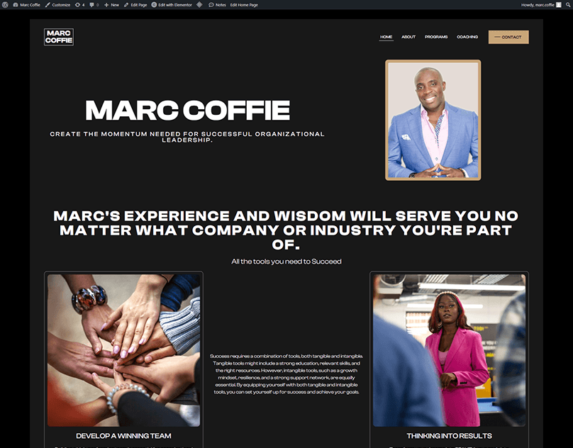 Design-a-Personal-Business-Website-Using-Elementor